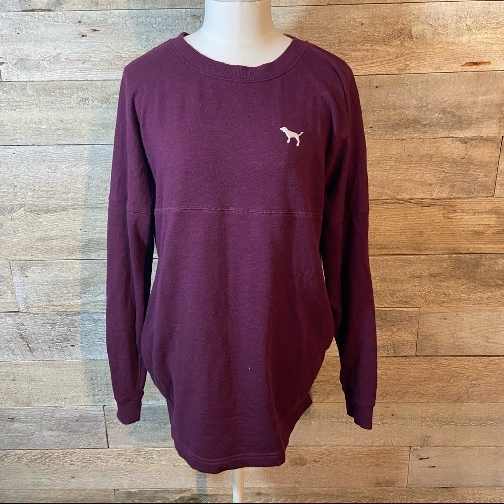 VS Pink long sleeved  top‎ in size x-small